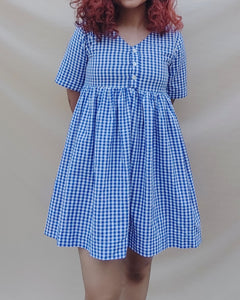 Lillian: Buttoned Short Dress