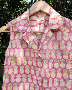 Pineapple Cutsleeves Shirt